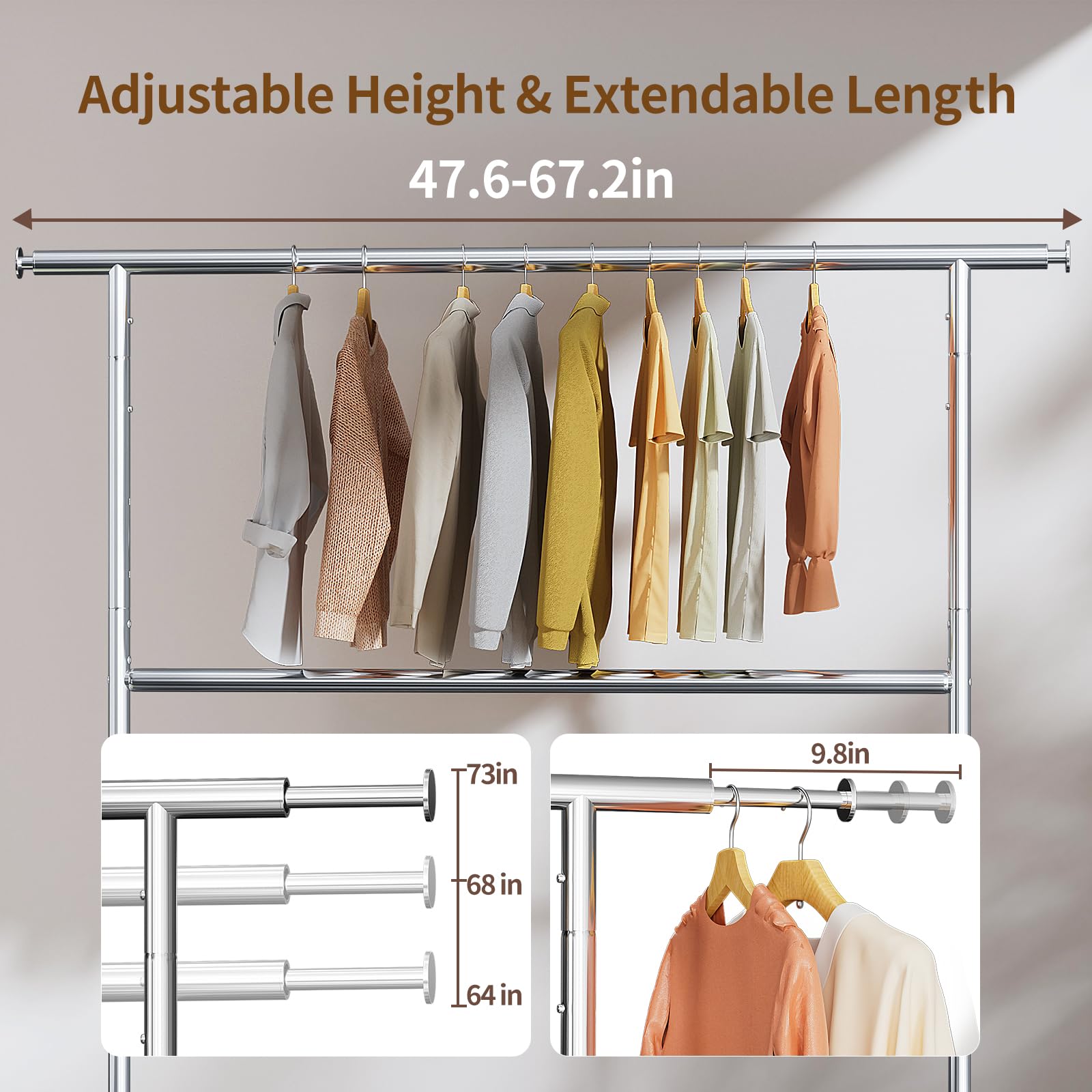 Luxspire rack bottom shelves illustrate convenient shoe and box storage.