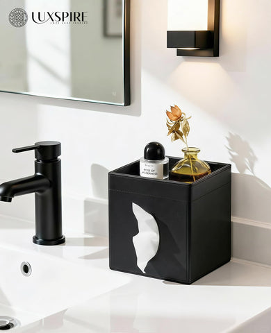Luxspire box cover improves tidy tissue access in cars, hotels, and desks.