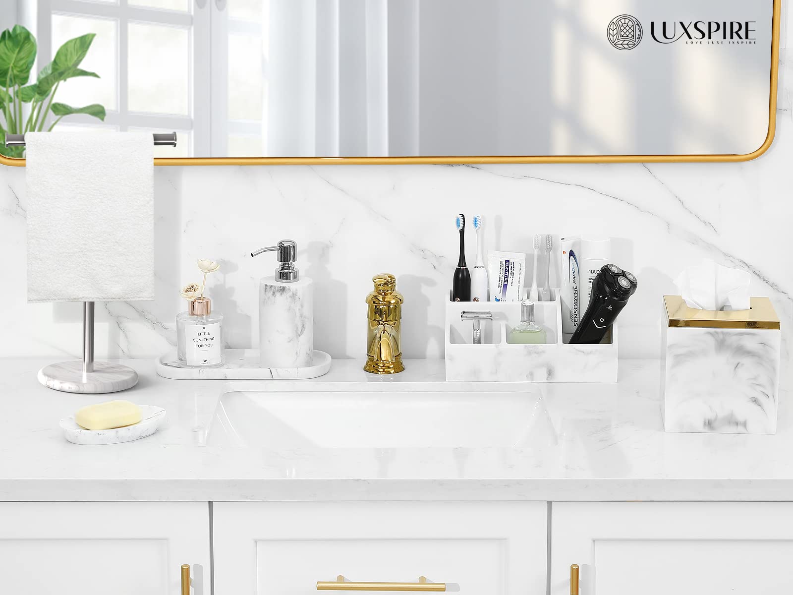 Luxspire unique marbling pattern each piece offers a subtle individual accent