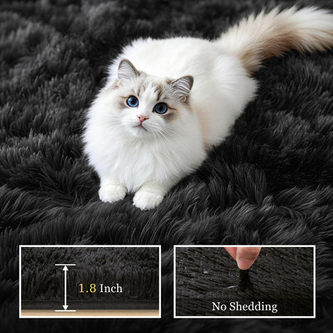 Luxturiy easy-clean high-pile rug is simple to maintain