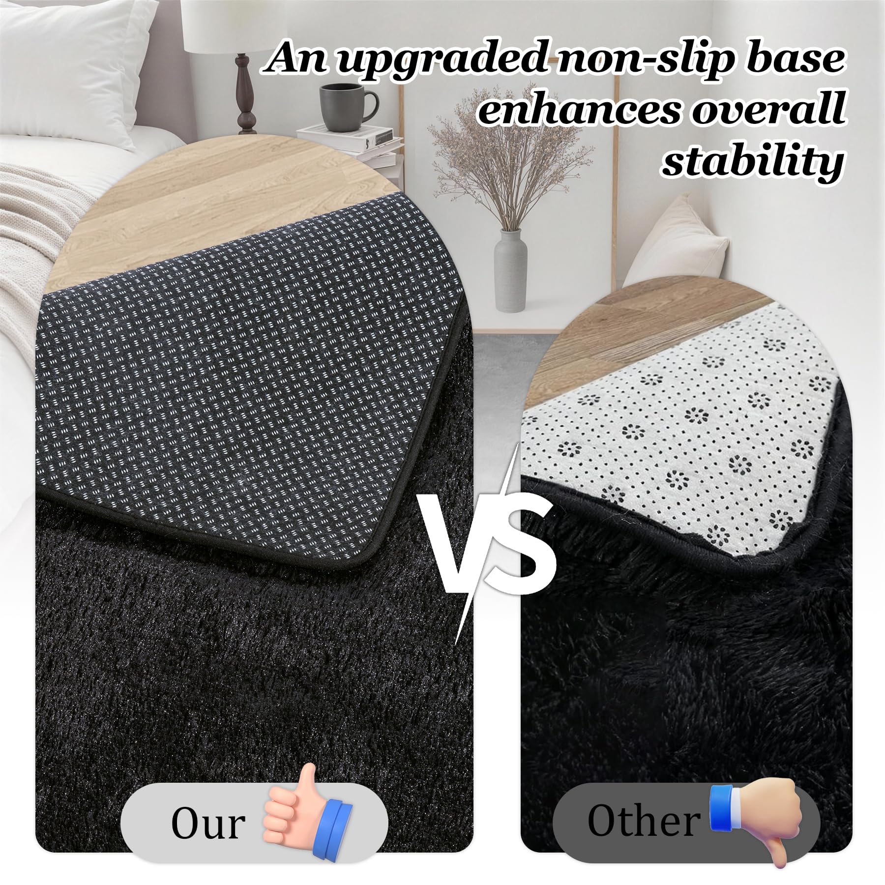 Luxturiy skin-friendly rug safe for kids and pets