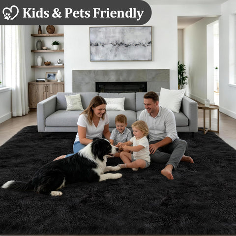 Luxturiy upgraded non-slip backing keeps the rug securely in place