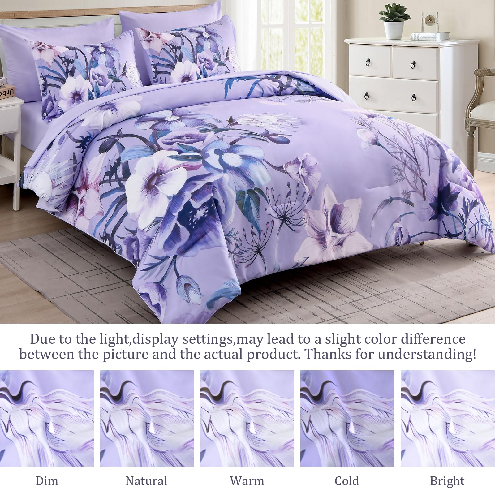 Luxudecor all-season microfiber fabric provides breathable warmth.