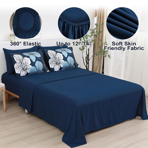 Luxudecor 7-piece bed-in-a-bag for quick, coordinated setup.