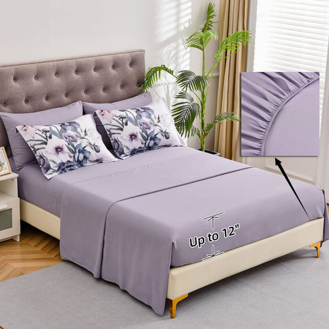 Luxudecor soft microfiber bedding feels lightweight and breathable for better sleep.