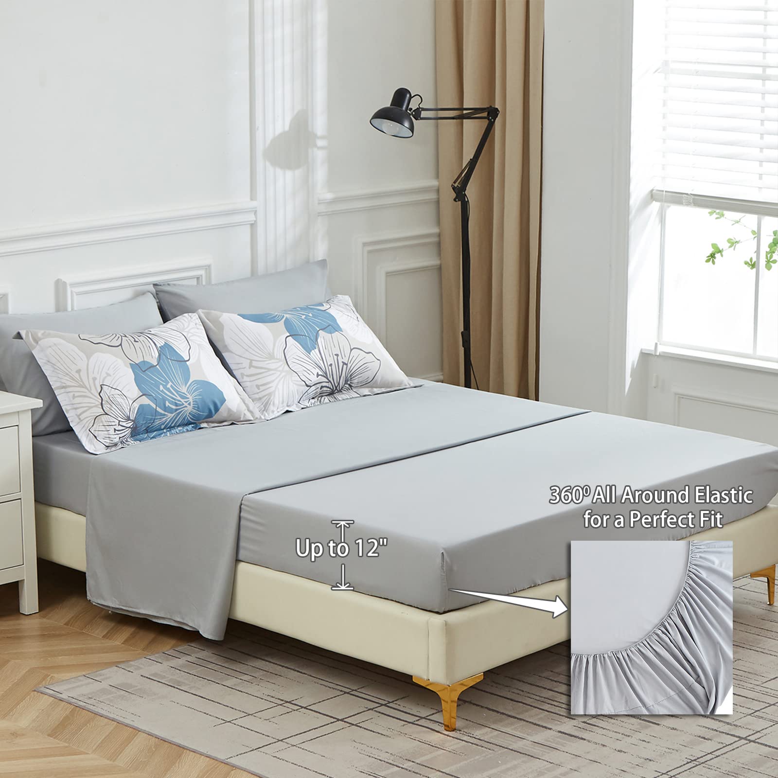 Luxudecor standard pillowcases 20x30 keep pillows clean and tidy.