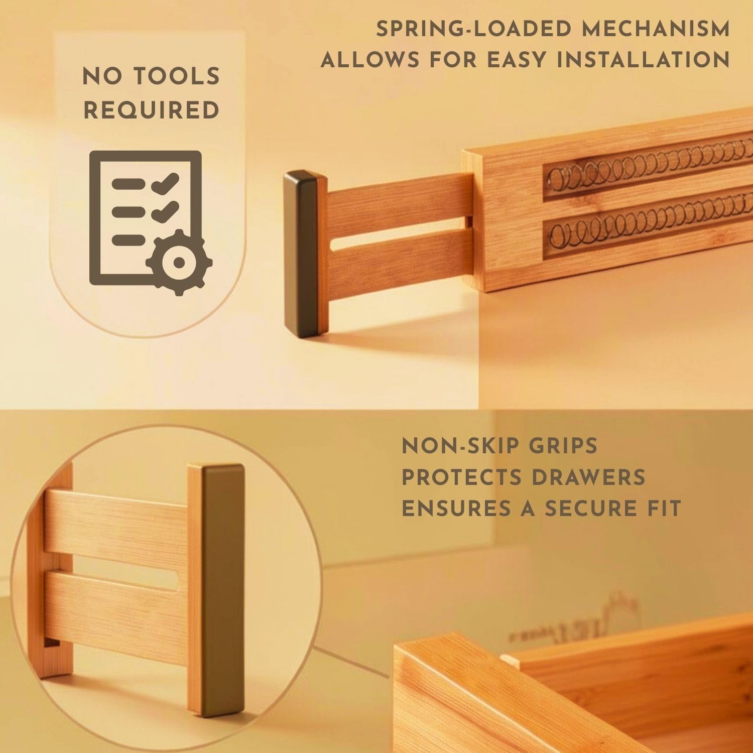 Gift-boxed LUXVIOR drawer organizers for housewarming
