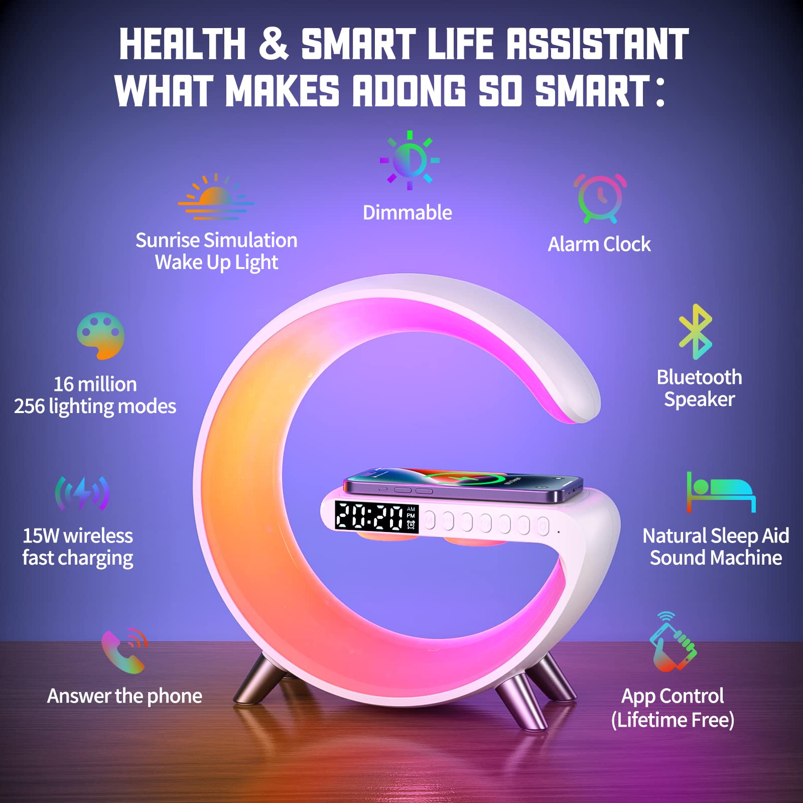 Luyfren lamp supports 16 million colors for mood lighting
