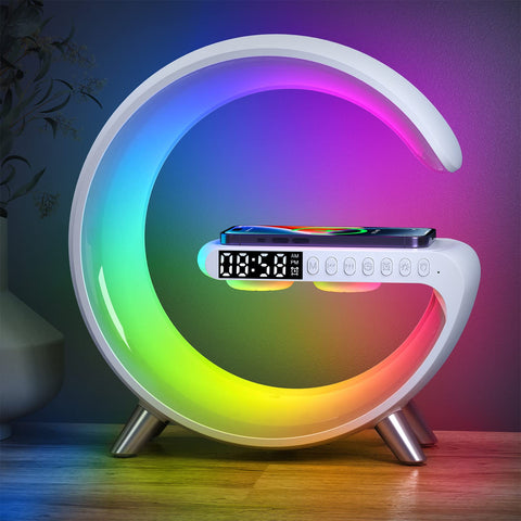 Luyfren smart table lamp delivering 360° sound for immersive desk listening