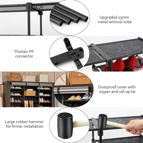 LVNIUS anti-rust 13mm metal tubes provide lasting support.