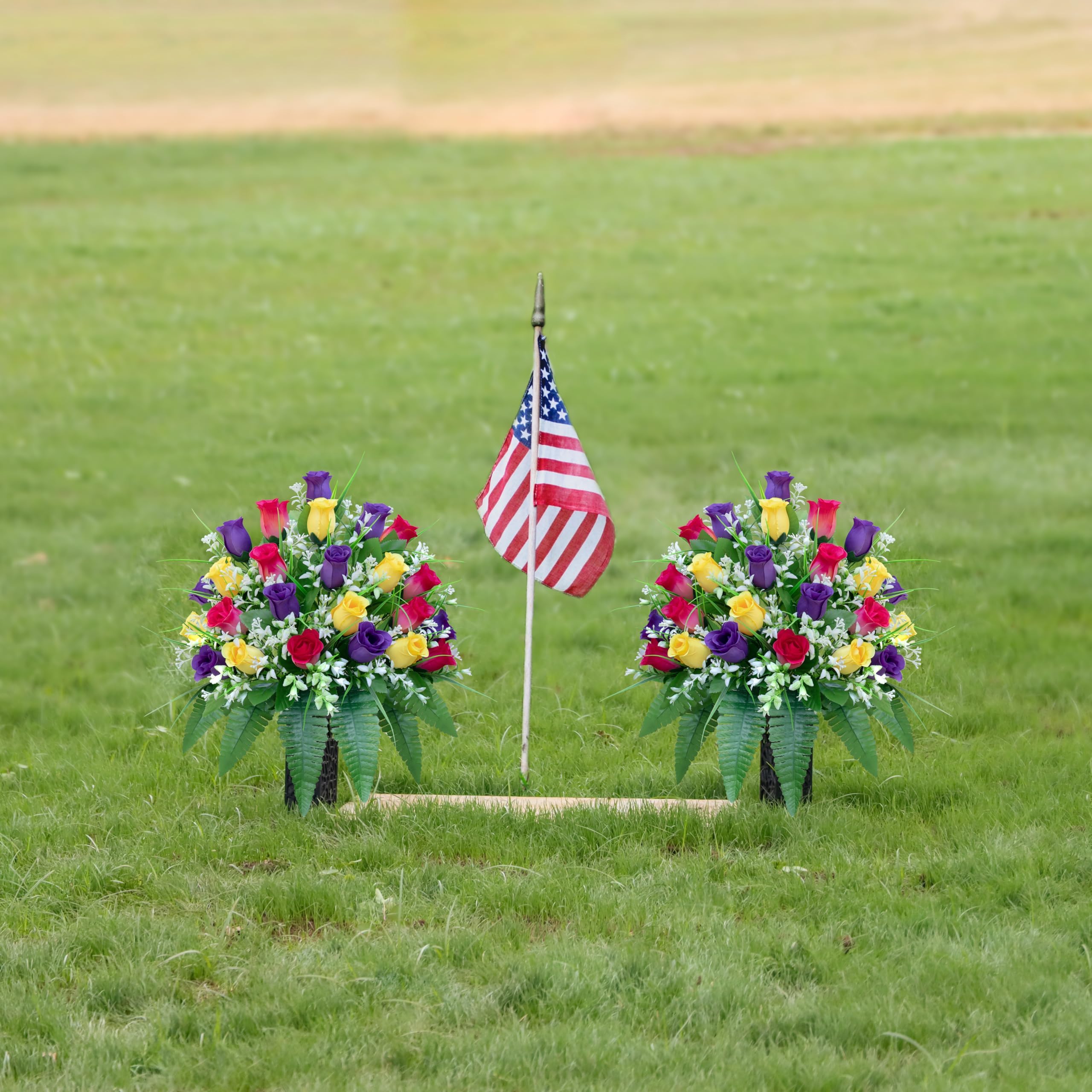LVXINLI holiday-ready cemetery flowers for commemorations.