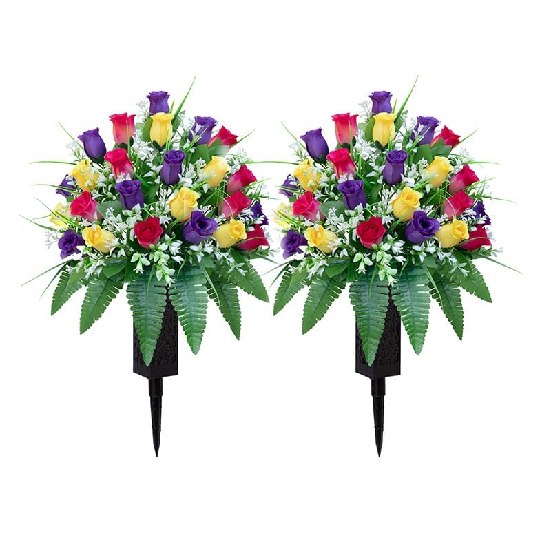 LVXINLI long-stem vases with foam stabilize bouquets in rain.