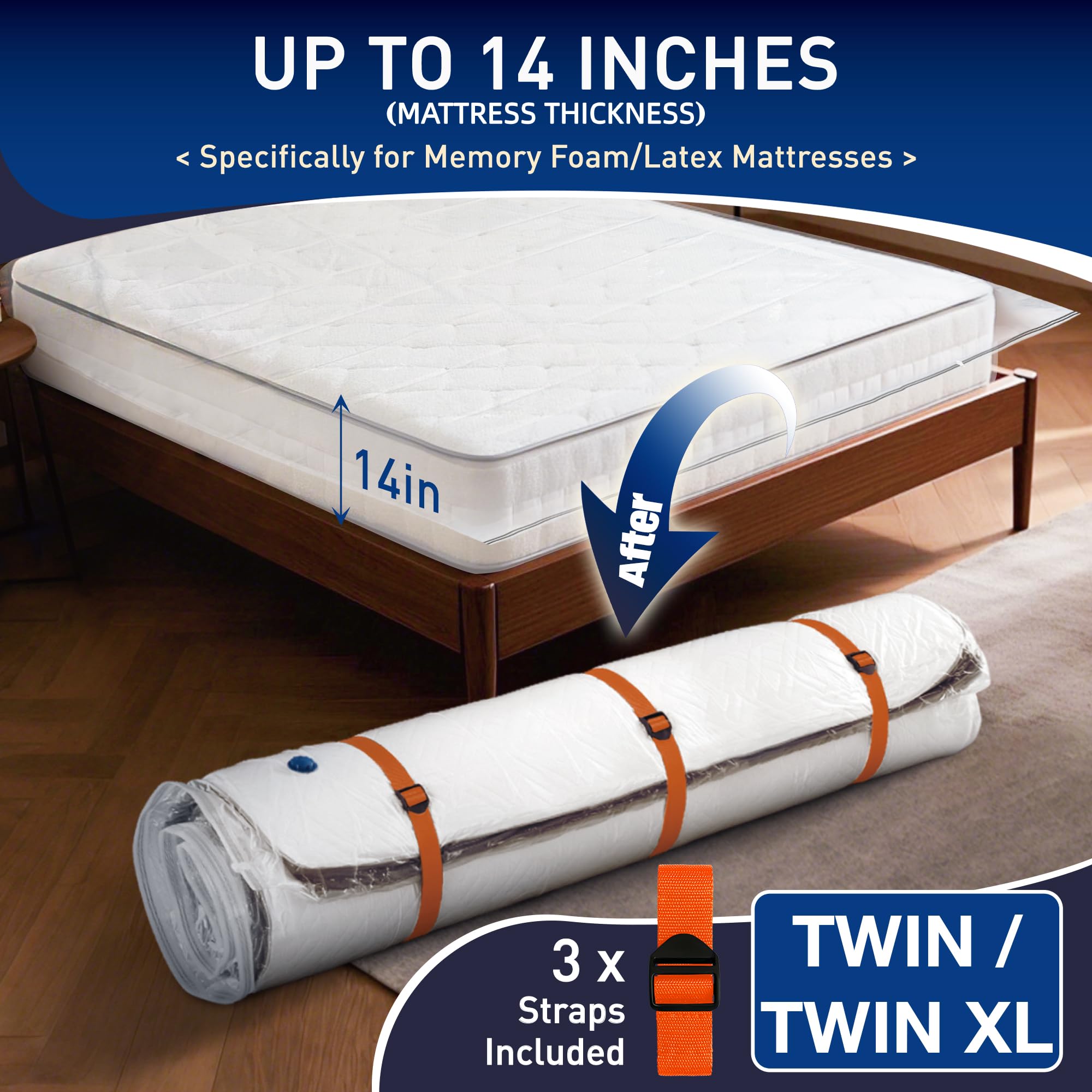 LVYSHOW mattress vacuum bag demonstrates airtight protection against dust and moisture