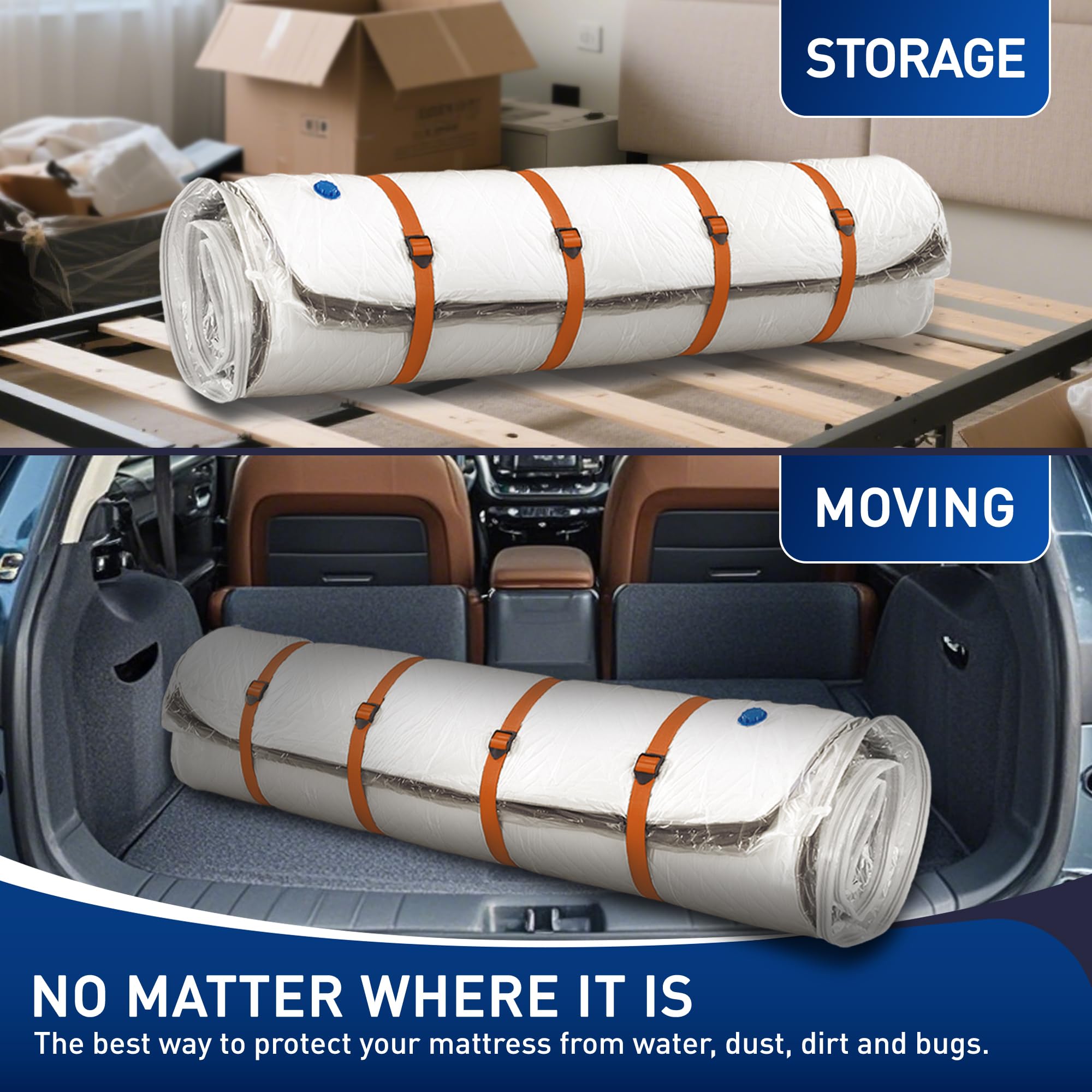 LVYSHOW compatible with memory foam and latex mattresses maintains compact form.