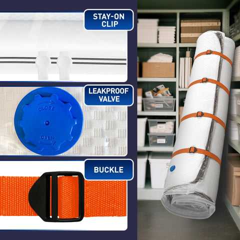 LVYSHOW bag straps double as handles for easy re-positioning.
