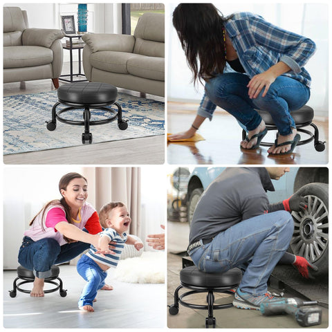 LWADALN four-caster design provides stable support on various floors.