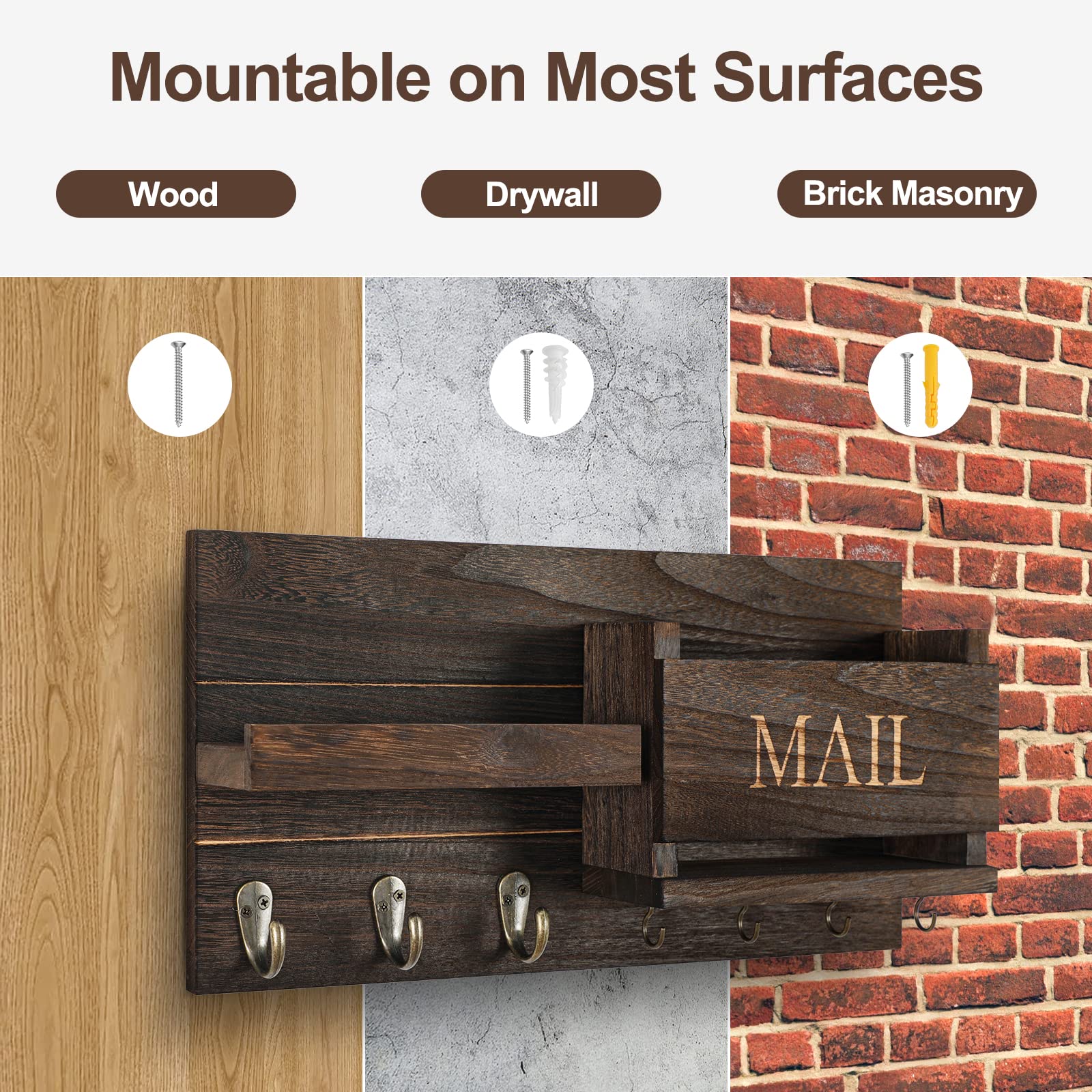 Lwenki flush mount hardware enables clean, seamless installation.