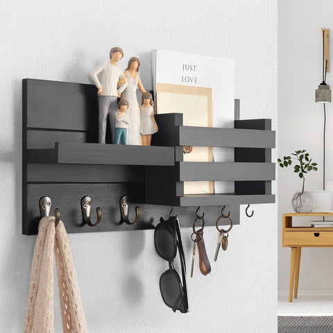 Lwenki entryway decor blends with rustic interiors while reducing clutter.