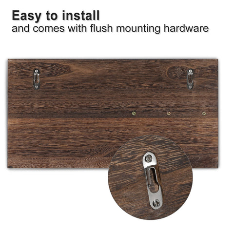 Lwenki flush-mount organizer anchors securely for easy installation.