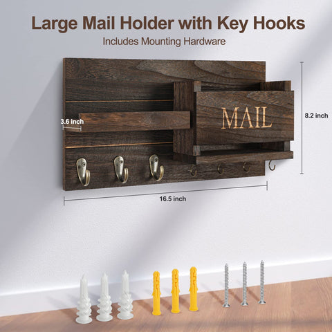 Lwenki entryway organizer keeps essentials at hand for faster departures.