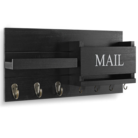 Lwenki key holder with four hooks keeps keys organized and accessible.