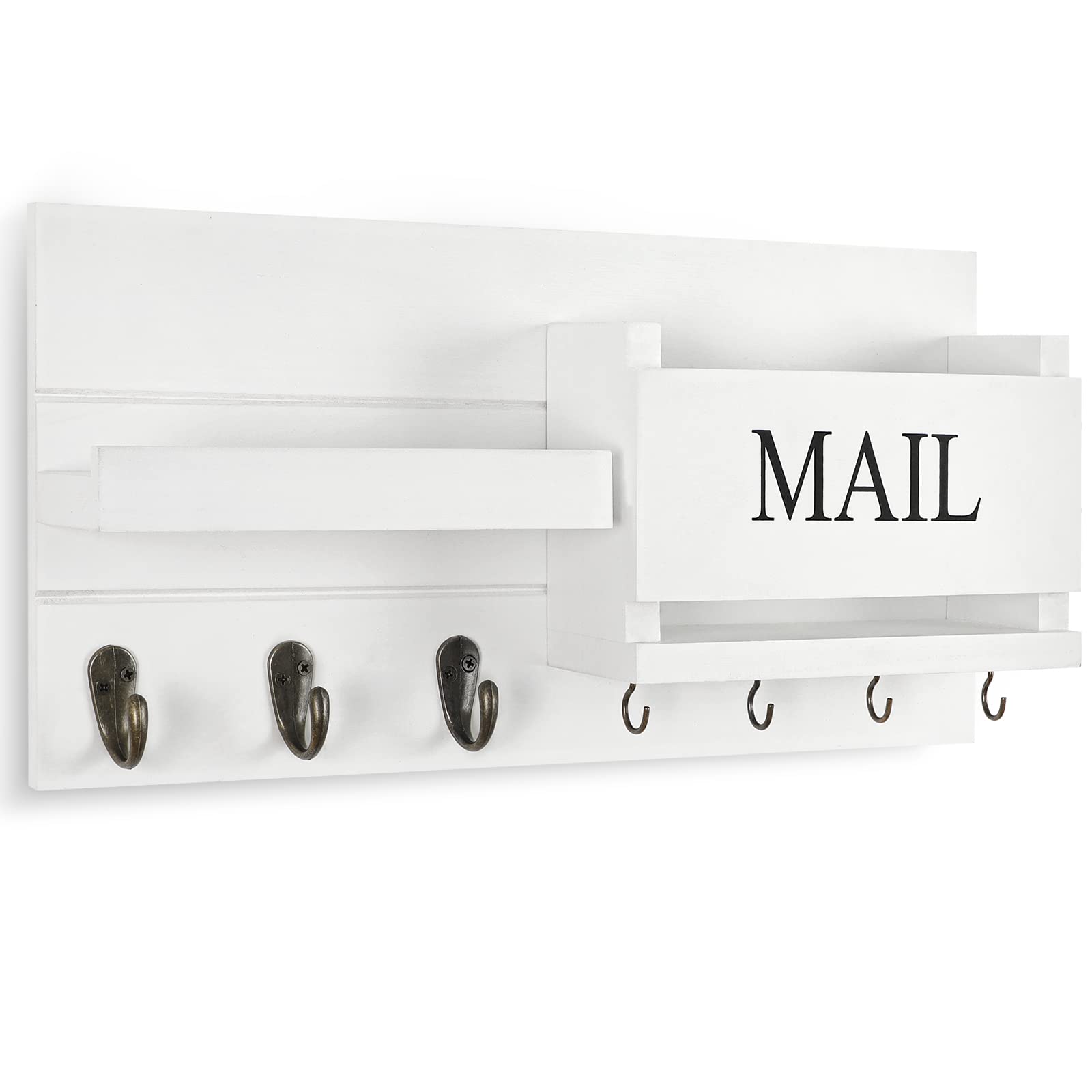 Lwenki key holder hooks wall mount keeps keys and IDs handy by door