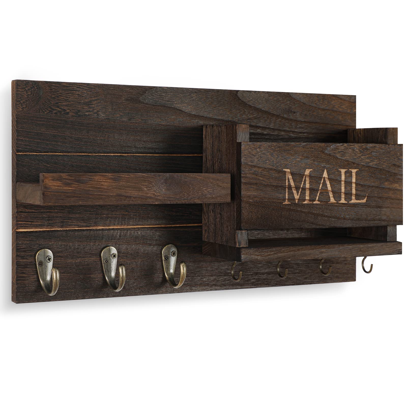 Lwenki key holder shelf provides quick access to keys and sunglasses.