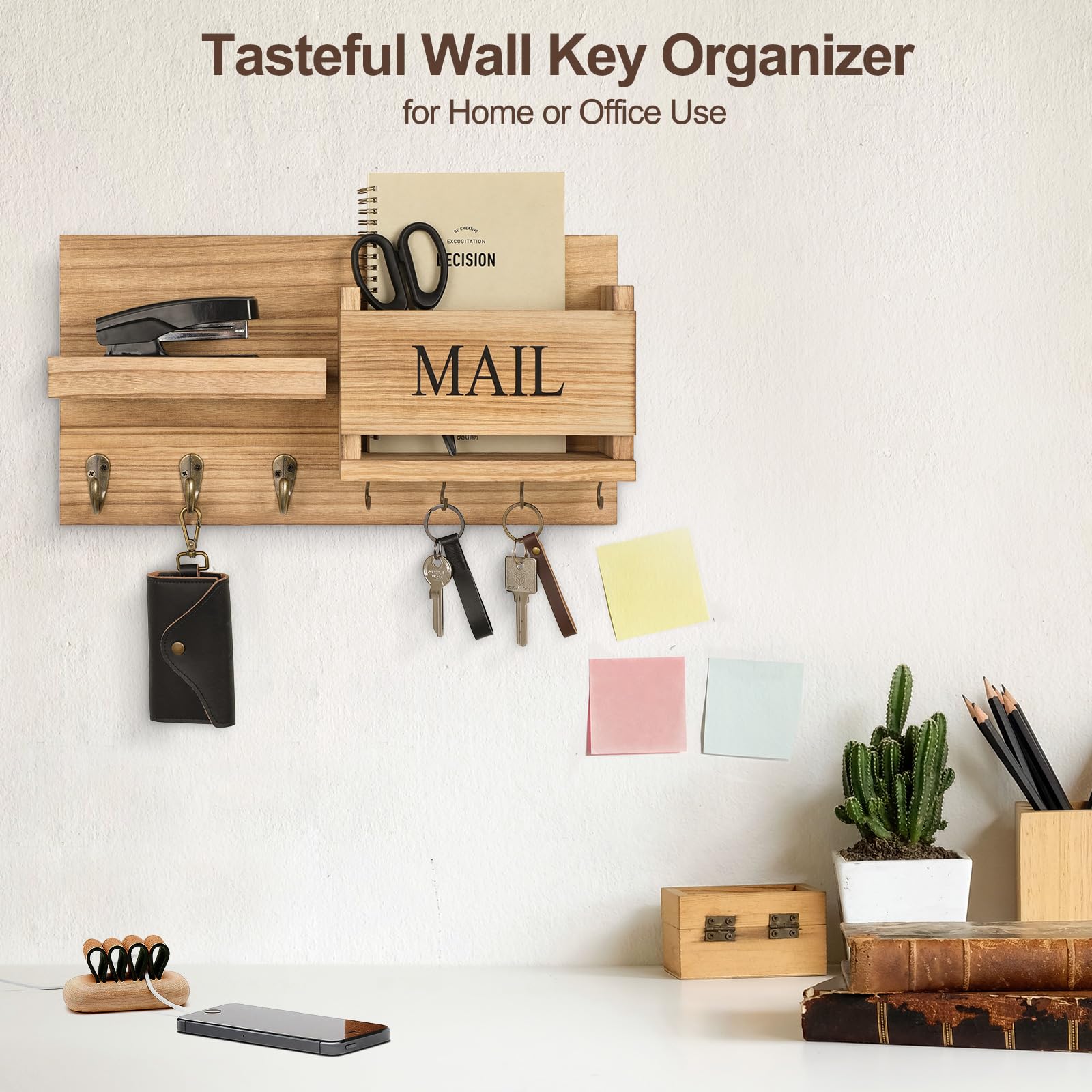 Lwenki flush-mount hardware delivers a clean, seamless wall look.