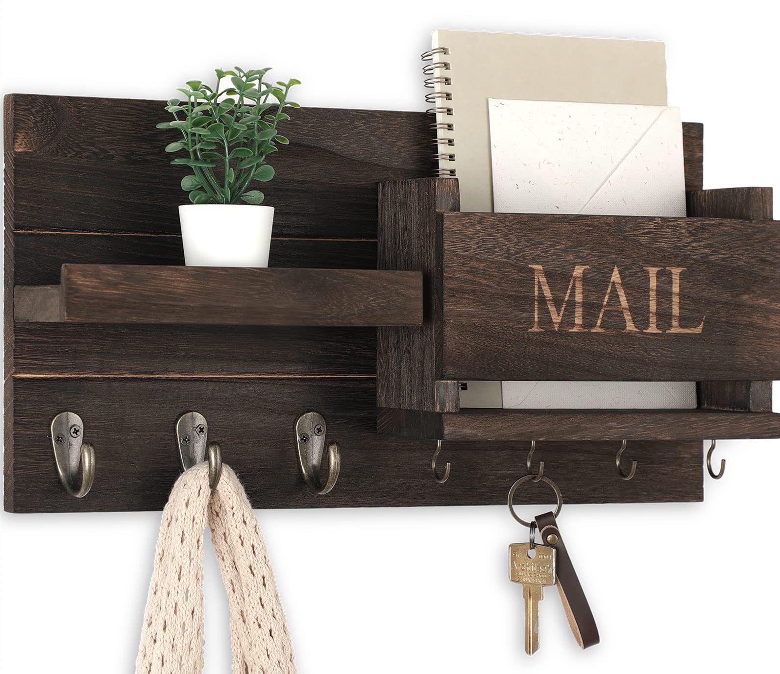 Lwenki mail organizer wall mount keeps mail tidy at the entry.