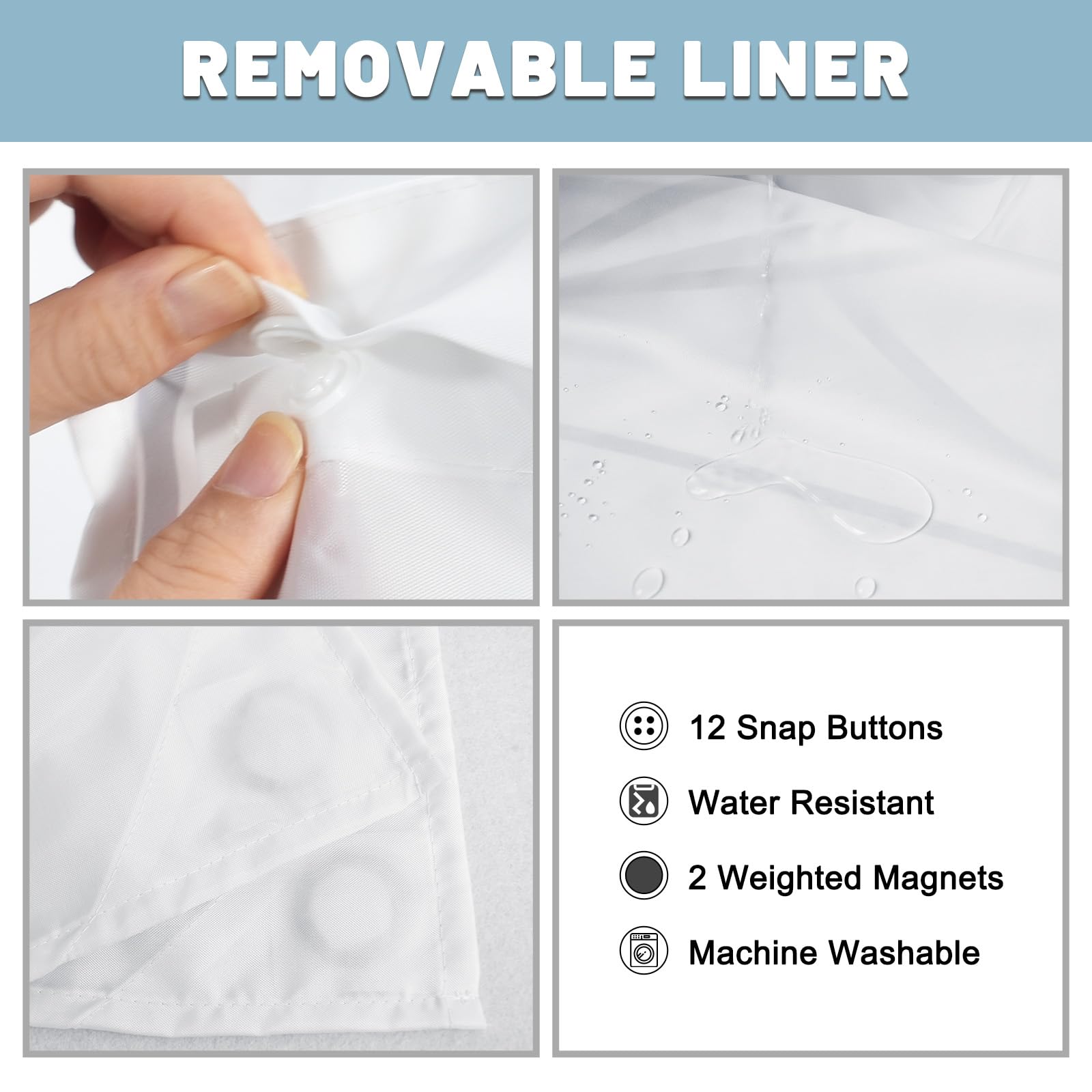 LXBNI see-through mesh top window allows light while preserving privacy.