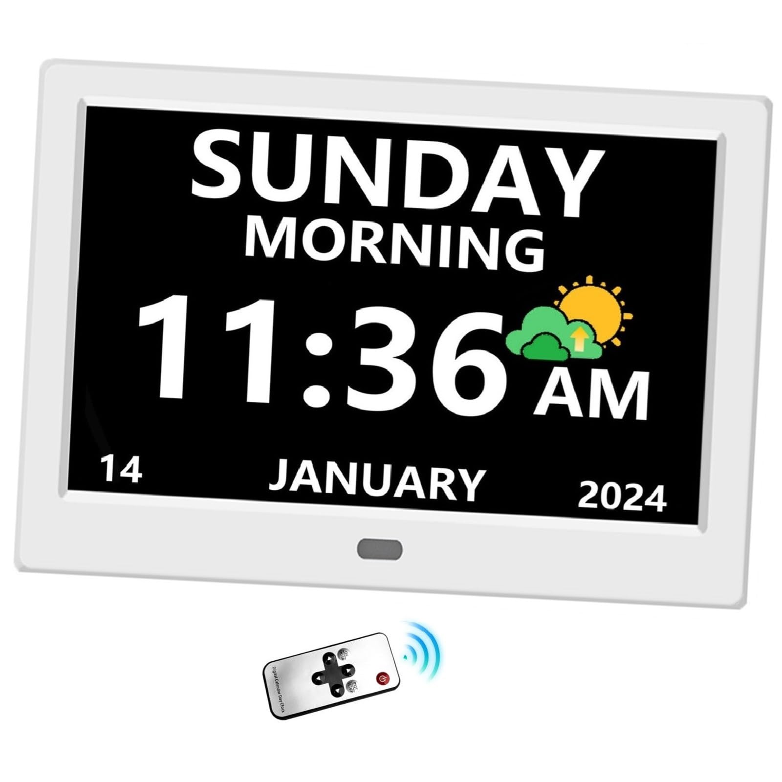 LXBYJKJ 11-inch digital clock display improves readability for seniors