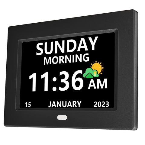 LXBYJKJ 7inch clock showing time clearly for seniors