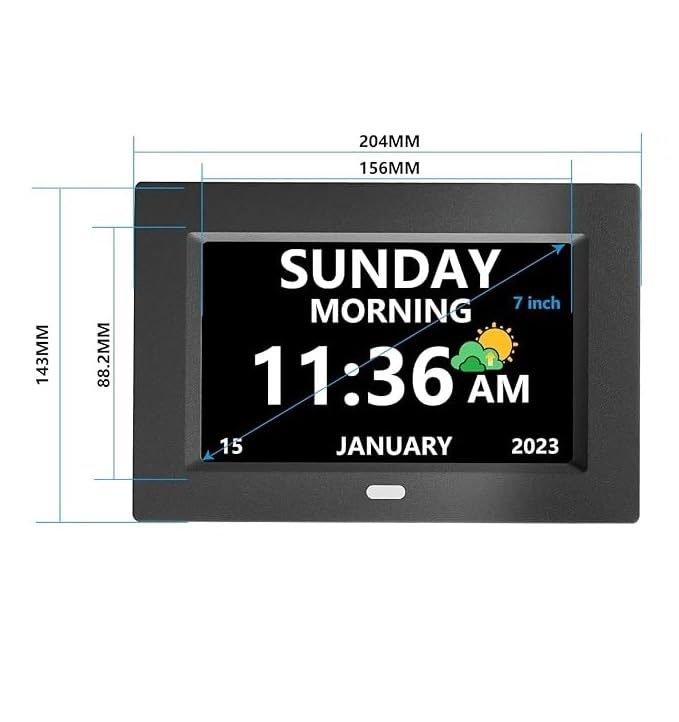 LXBYJKJ clock powered by adapter with reliable operation