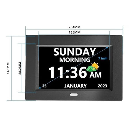 LXBYJKJ clock powered by adapter with reliable operation