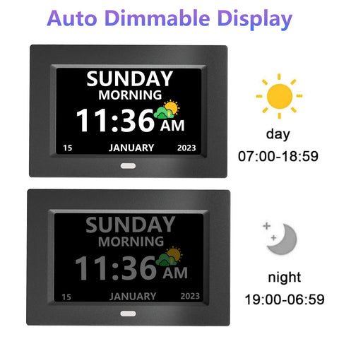 LXBYJKJ clock used as photo frame via USB drive