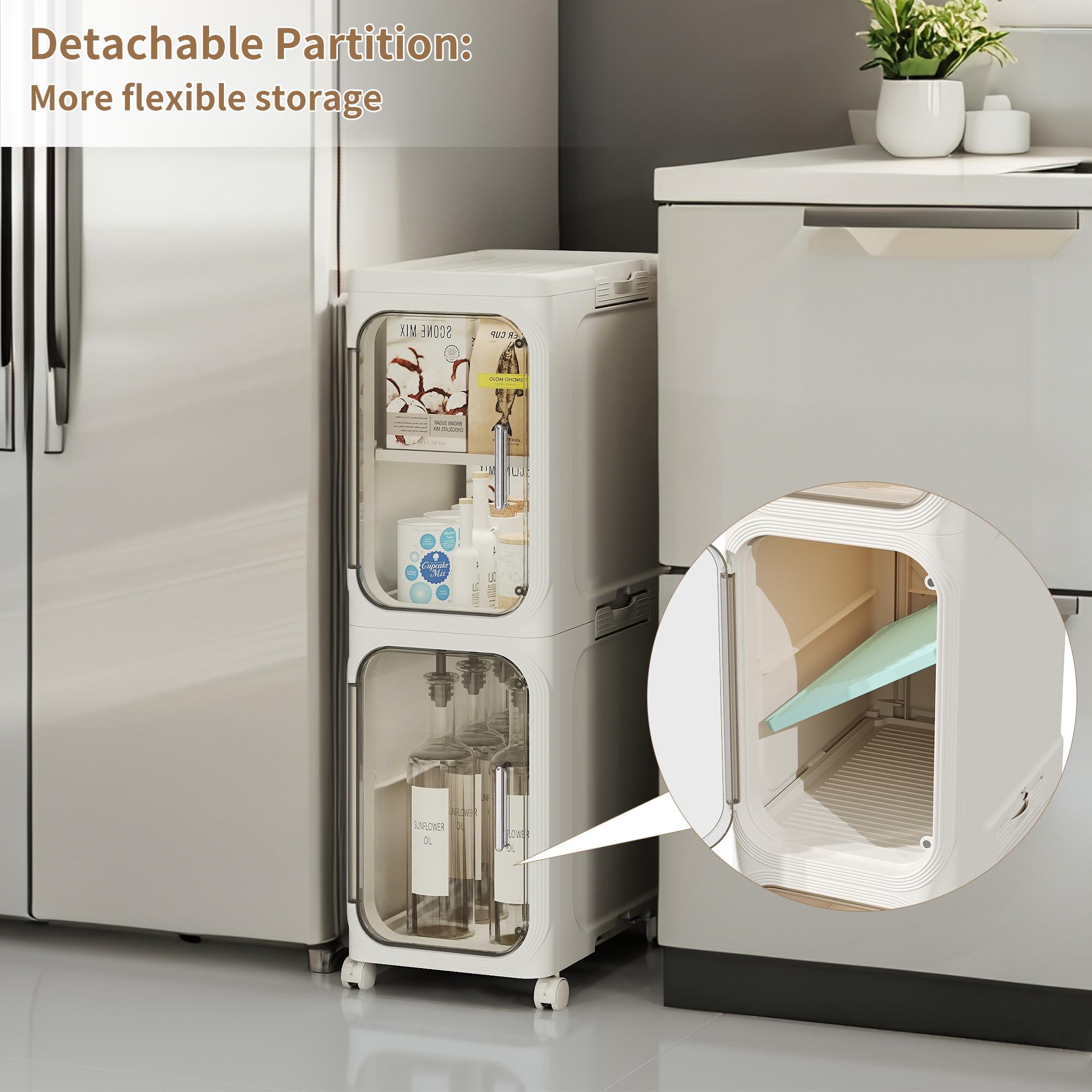 LXLXXL slim cabinet fits tightly in corners of bathrooms or kitchens.