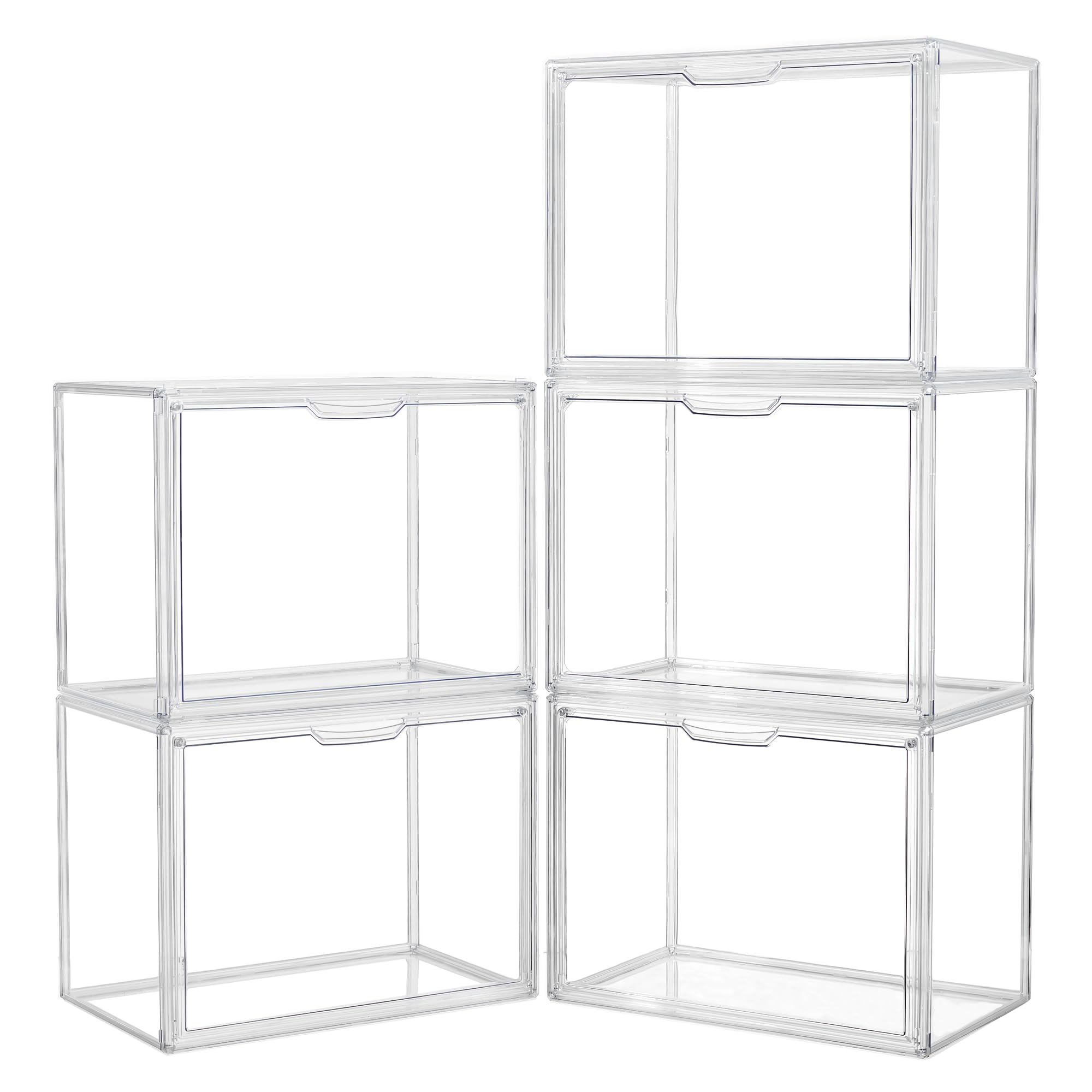LXLXXL acrylic box display case with closed lid for cosmetics.