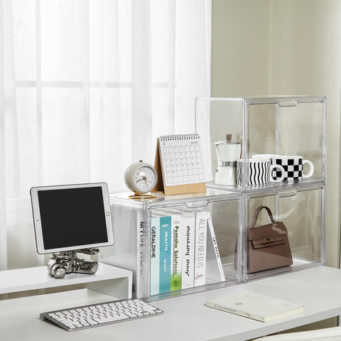 LXLXXL side lid on display case for sealed storage.