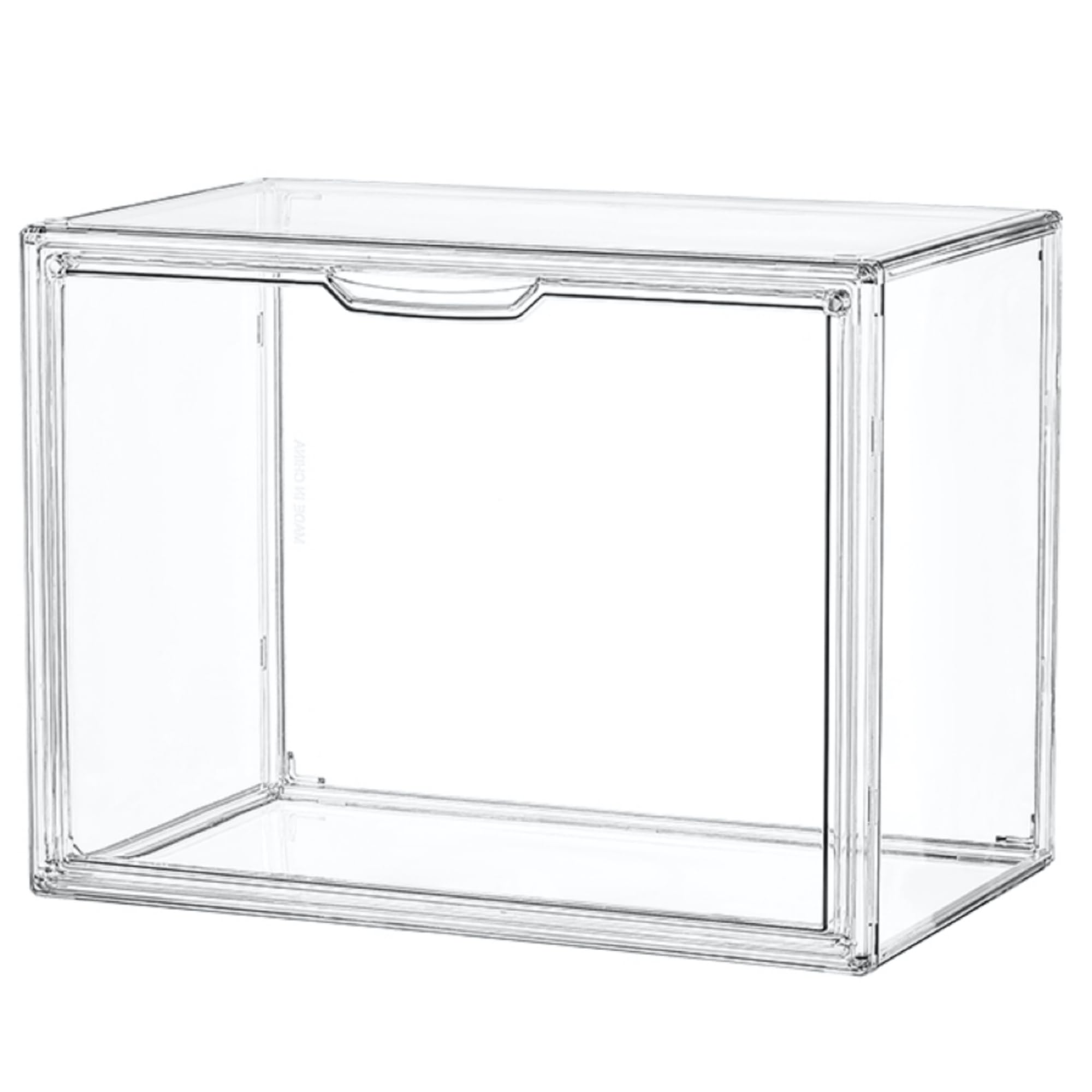 LXLXXL clear acrylic display case front view for maximum visibility