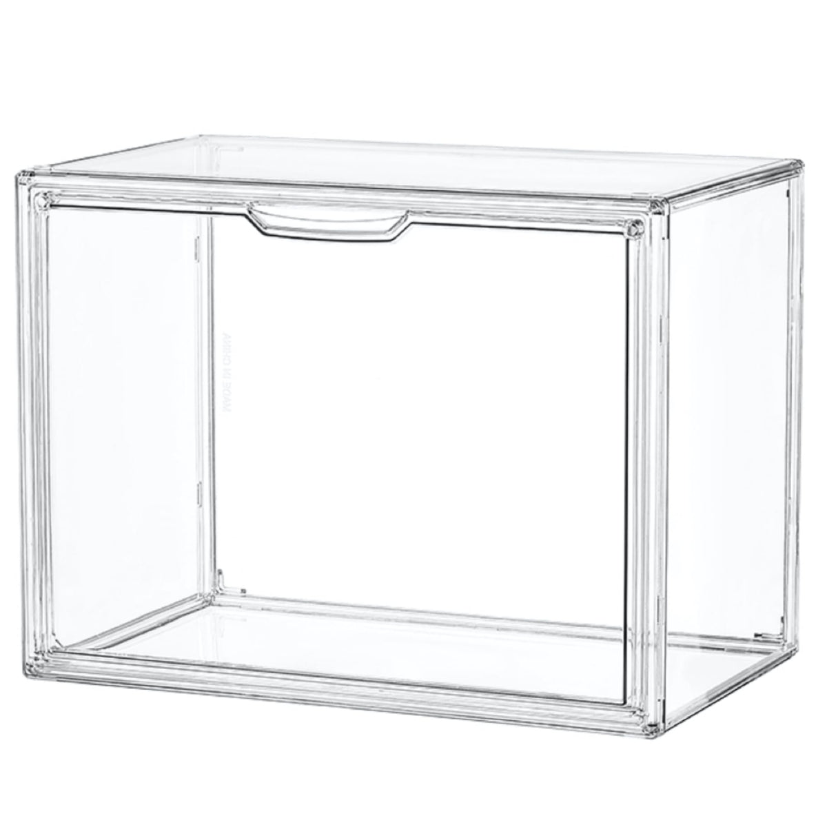 LXLXXL clear acrylic display case front view for maximum visibility
