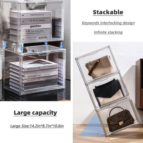 LXLXXL display case side panel open for easy access to items