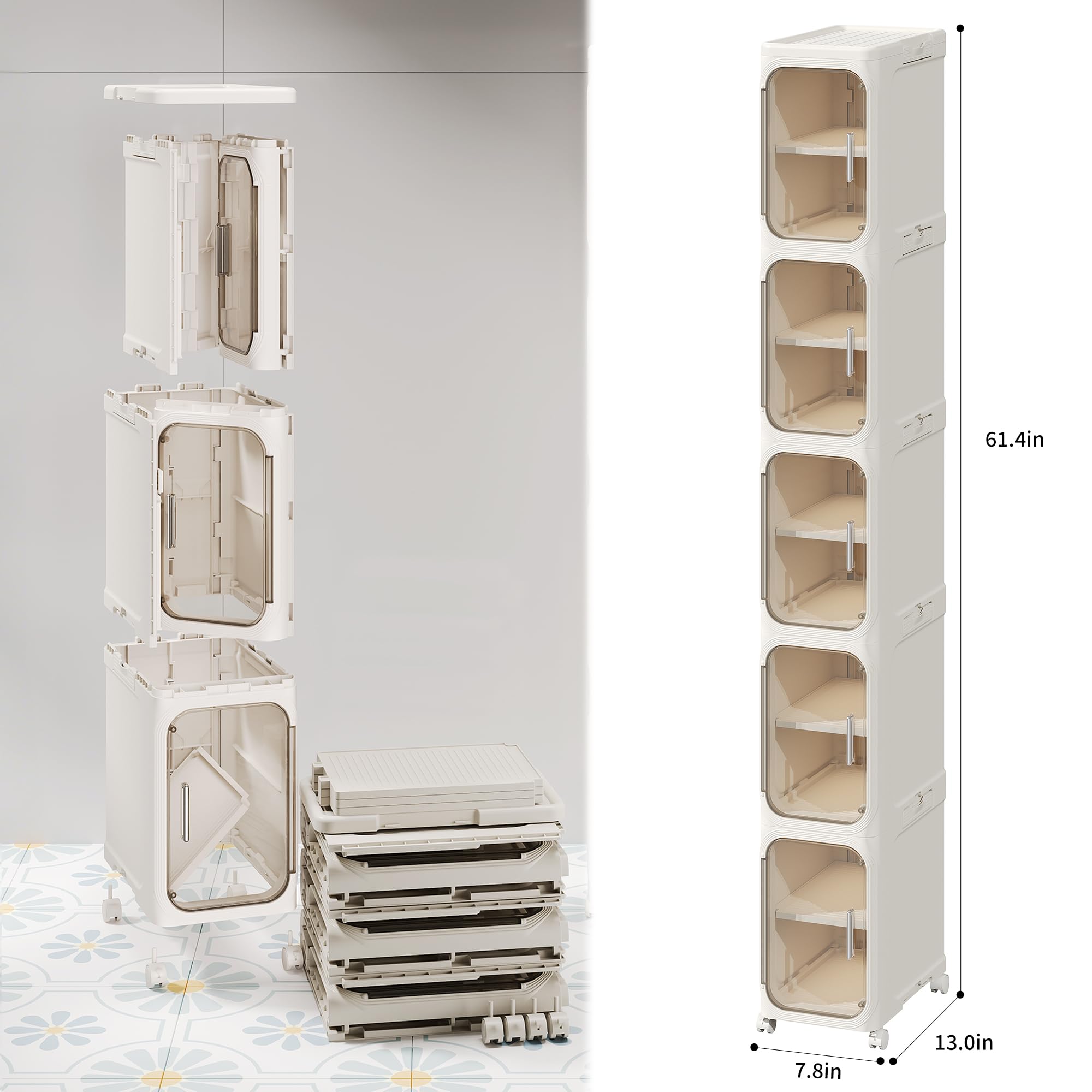 LXLXXL five-tier capacity up to 27 gallons.