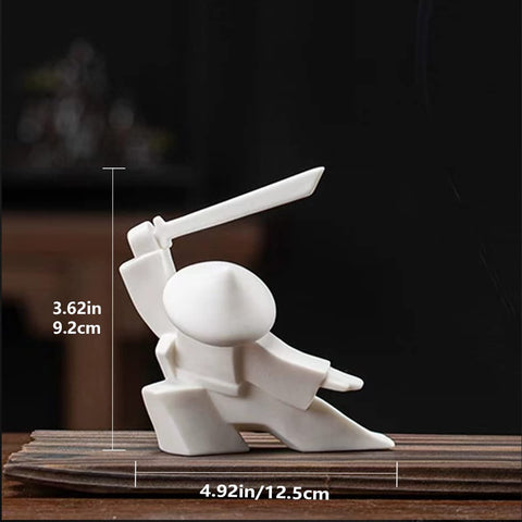 LYART Samurai statue gift-ready packaging ideal for collectors.