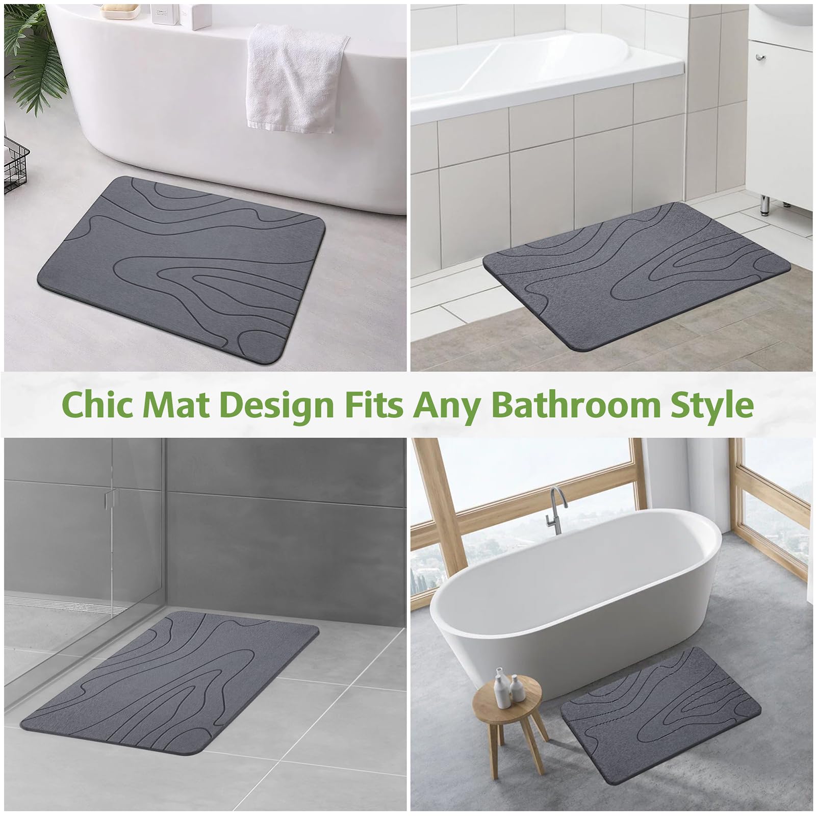 Lydia's Deal near-sink or entry areas keep thresholds dry.