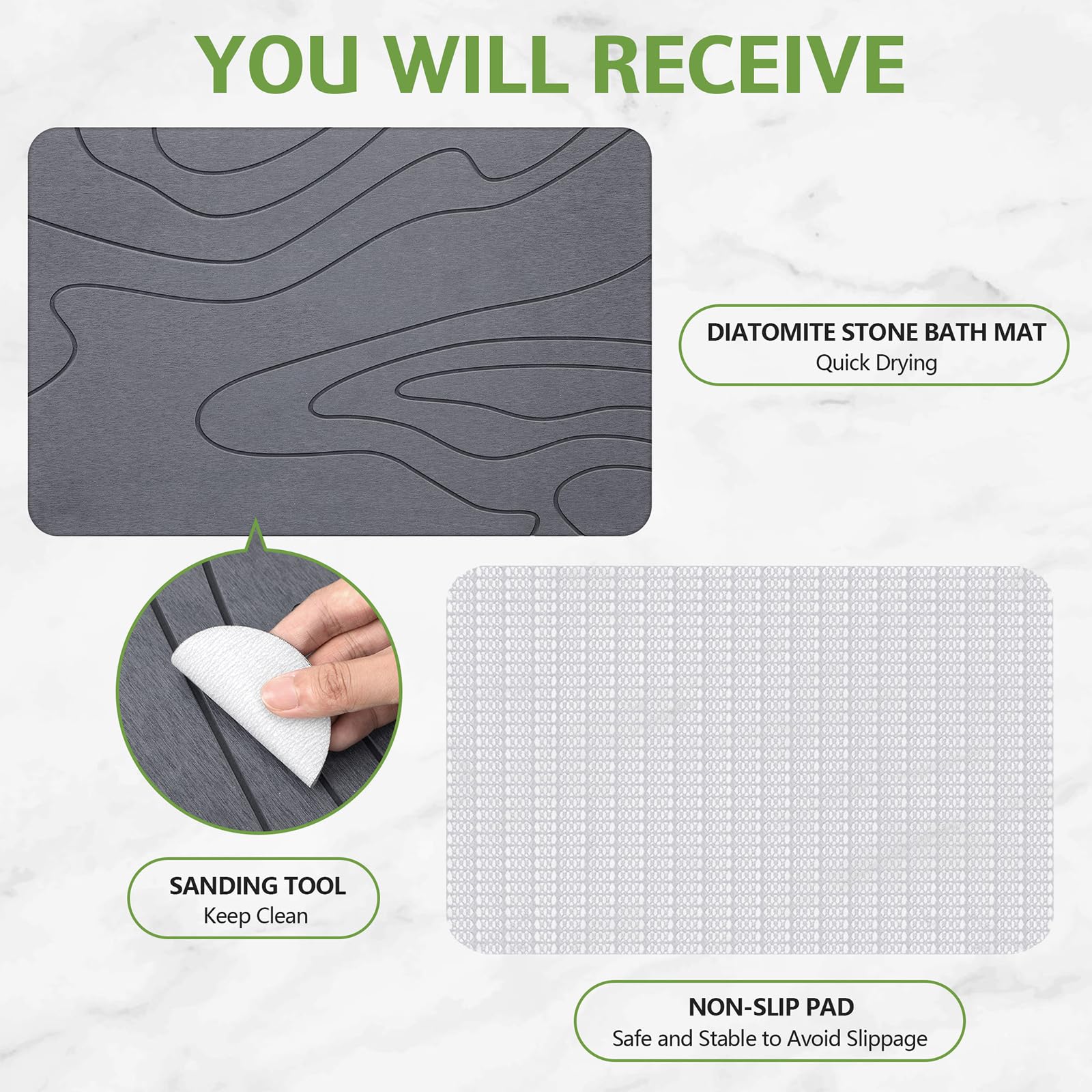 Lydia's Deal versatile use works beside sinks, entryways, and pet bowls.