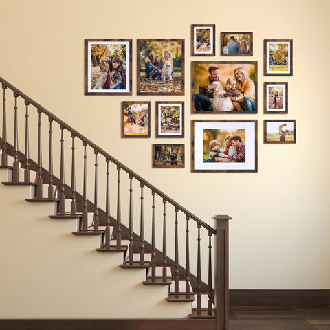 Lyeasw 4x6 frame with removable mat adapts to 5x7 photos for flexibility.