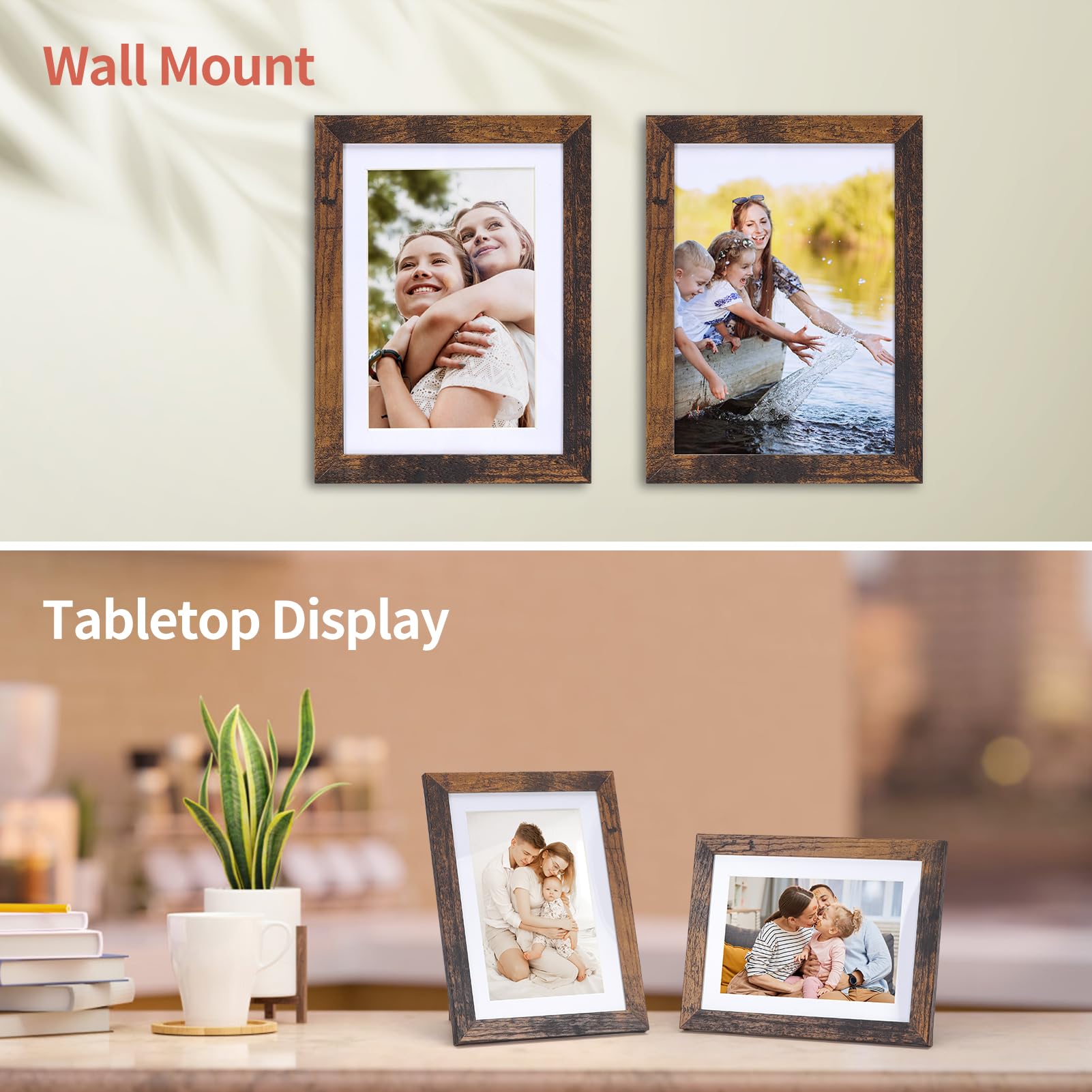 Lyeasw plexiglass cover protects photos from dust and scratches.