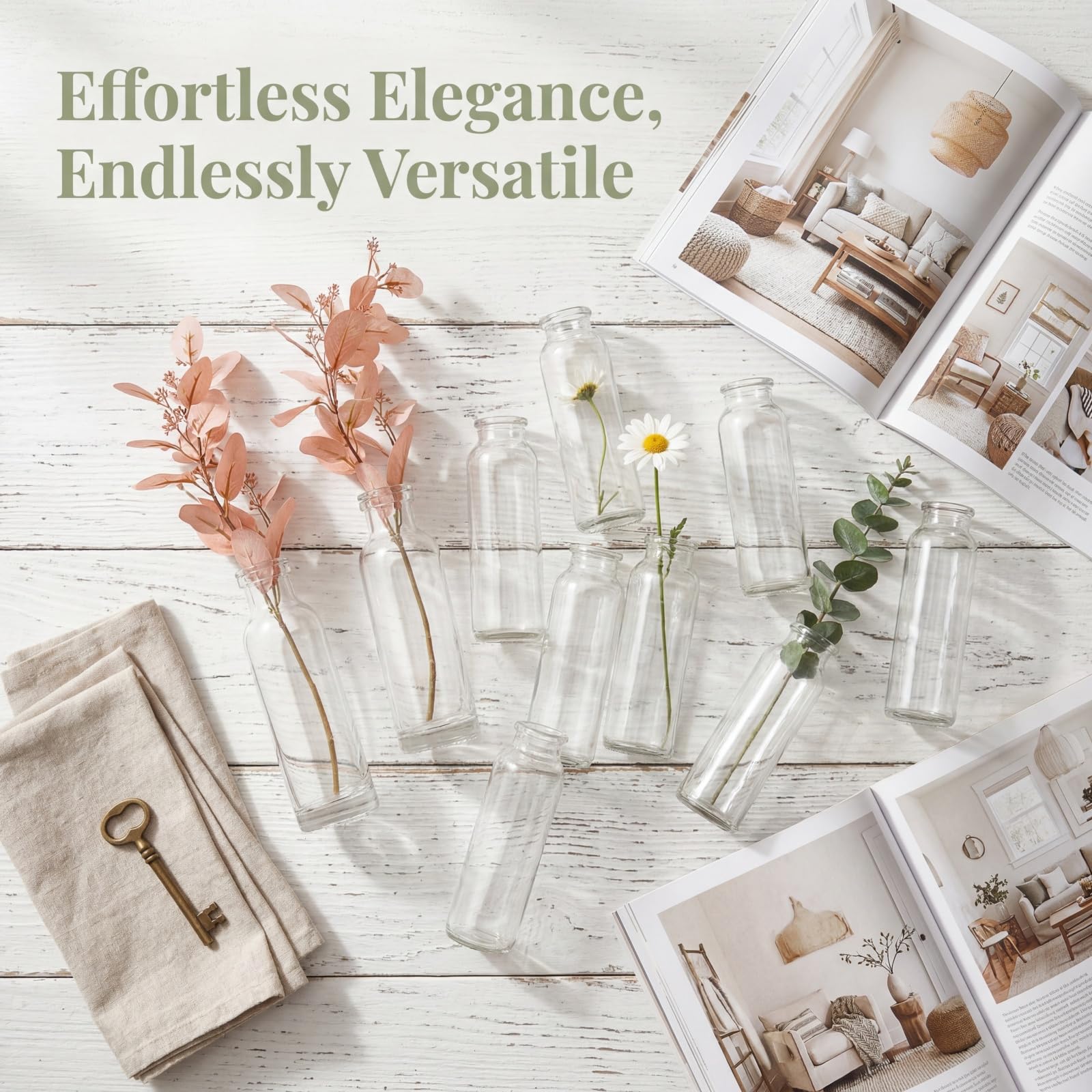 Lyellfe office decor vases create tranquil workspaces.