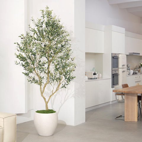LYERSE silk leaves are dust-cleanable for simple maintenance