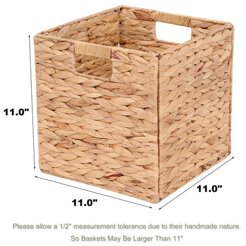 LYJWOO6D storage basket with metal handles for easy carrying